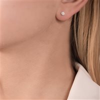 Earrings Mirco Visconti Woman in White Gold Diamante 0.04 Ct BG415/10 - BG415/10